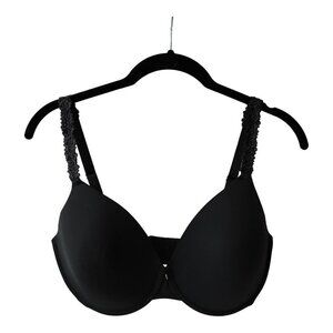 Natori Pure Luxe Black Underwire‎ T-Shirt Bra SZ 32 G